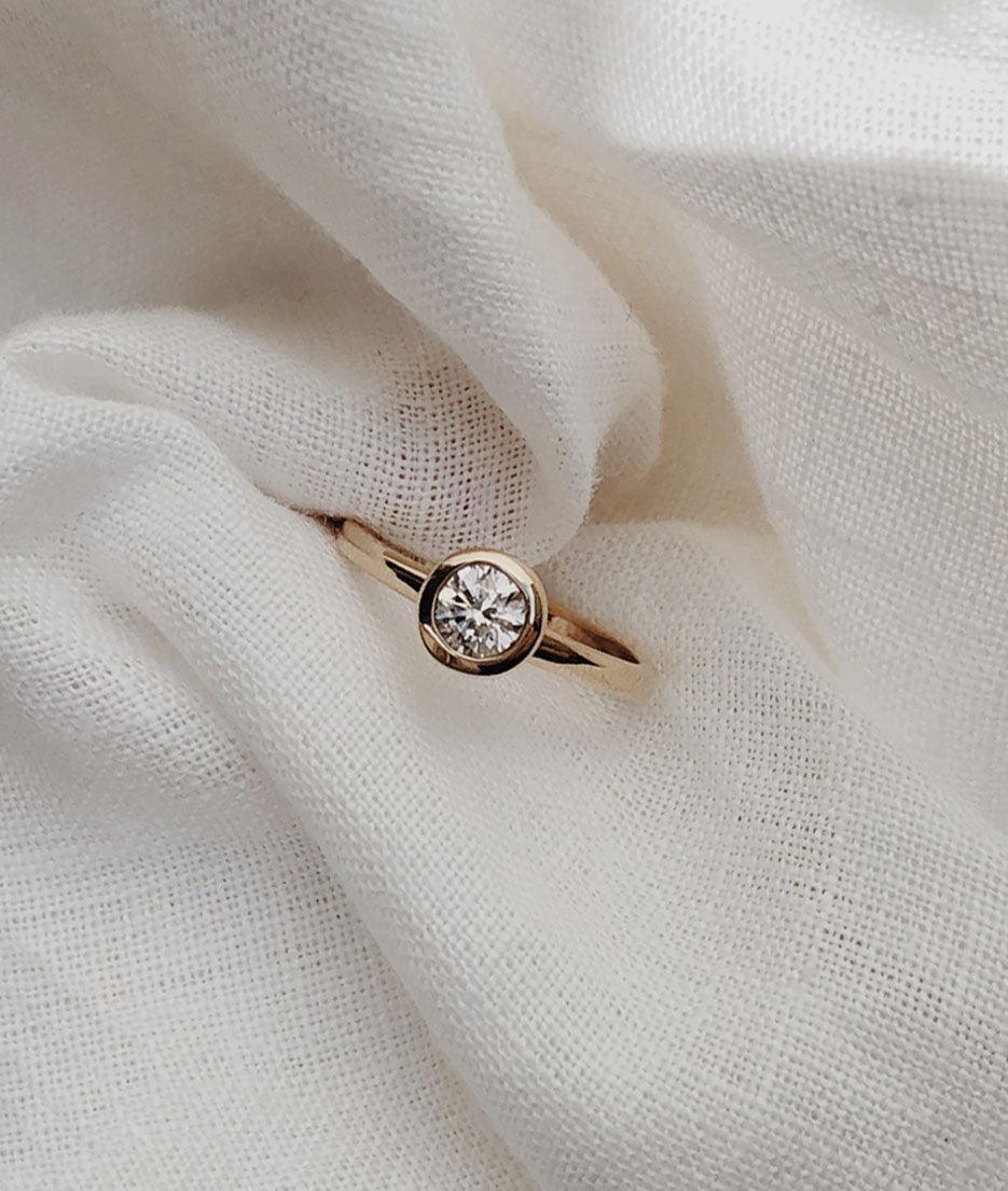 0.4ct Diamond Fine Solitaire Ring - RUUSK