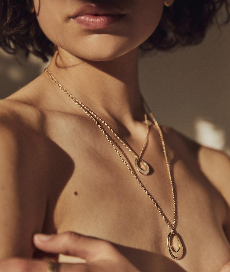 Large Organic Pendant necklace - RUUSK