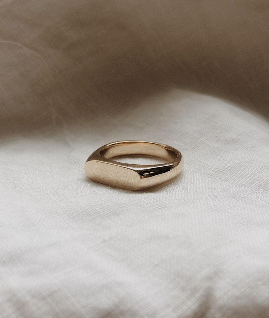 Men's Long Signet Ring - RUUSK