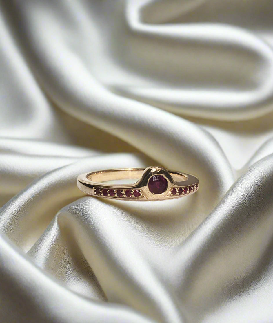 Ruby Mini Luna Rising Ring