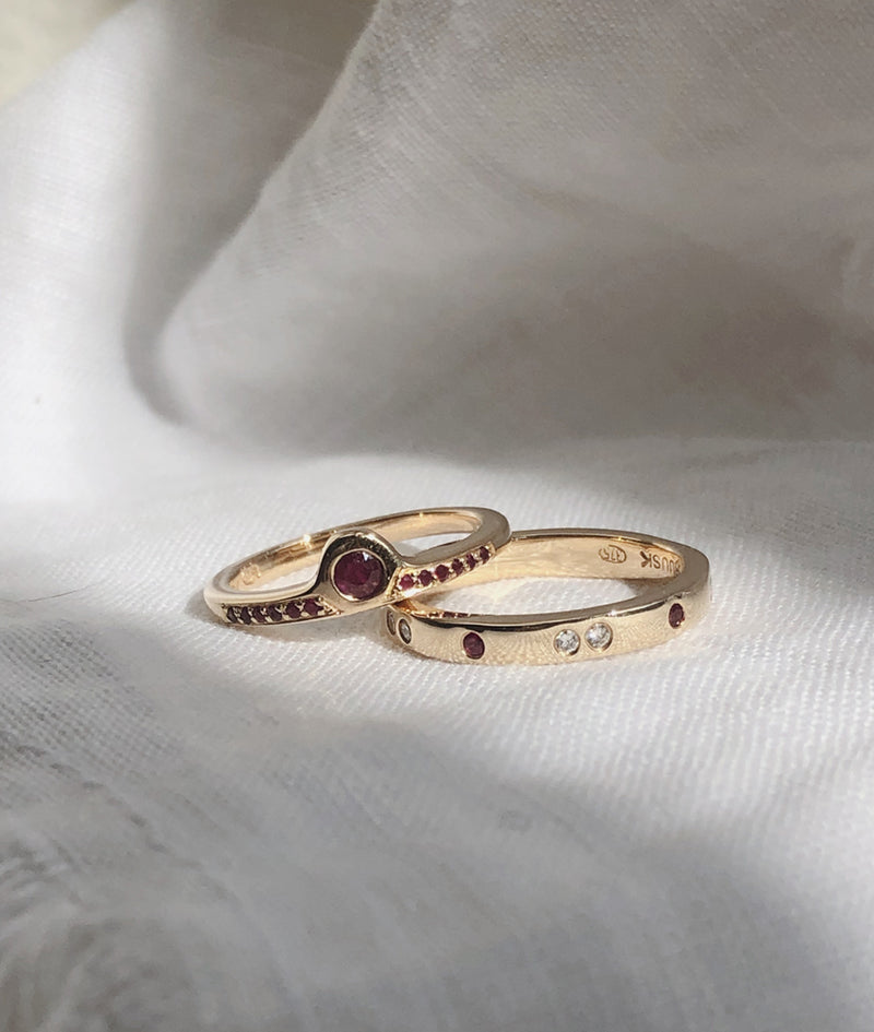 Ruby Mini Luna Rising Ring