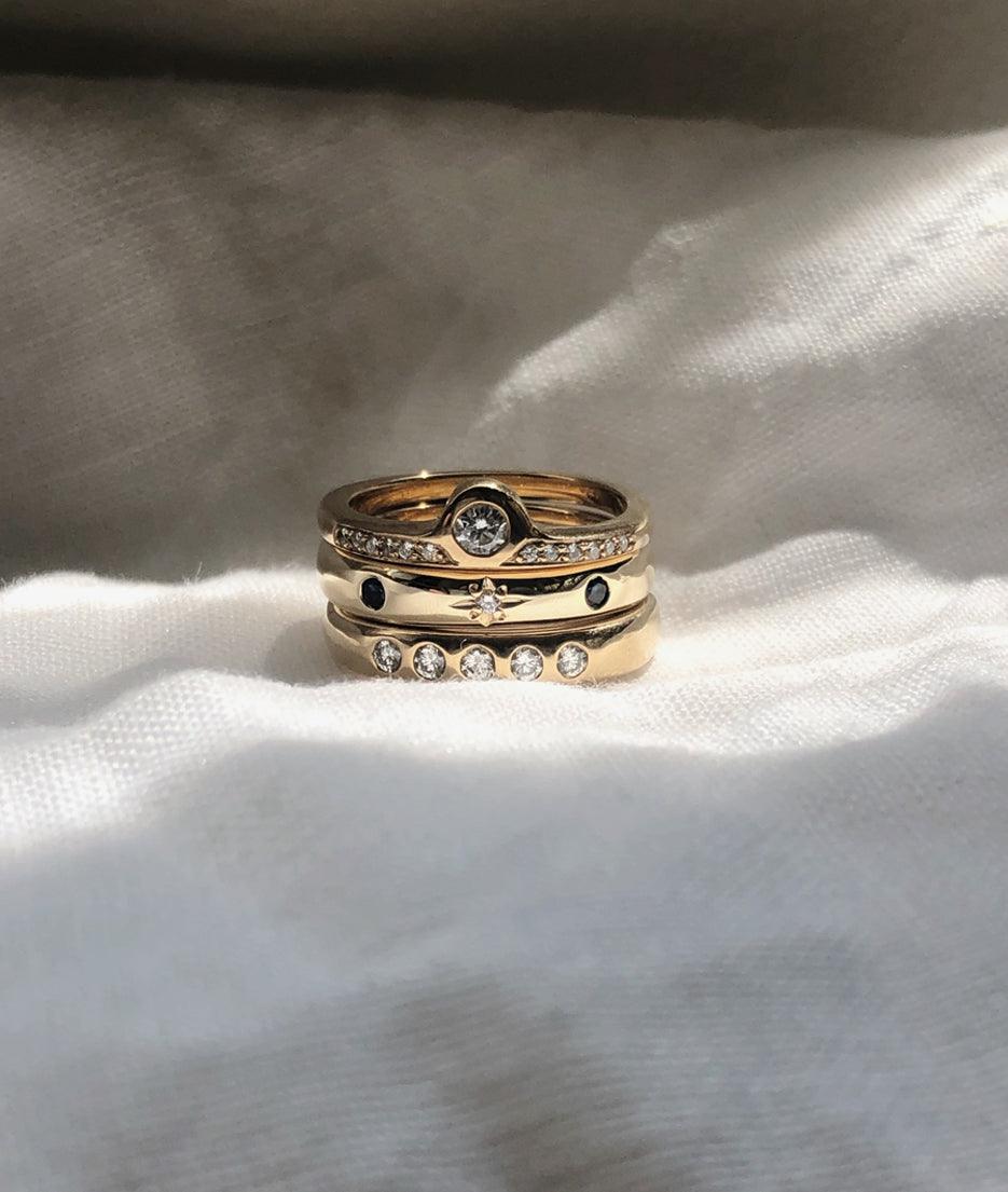 Diamond Moon Rising ring - RUUSK
