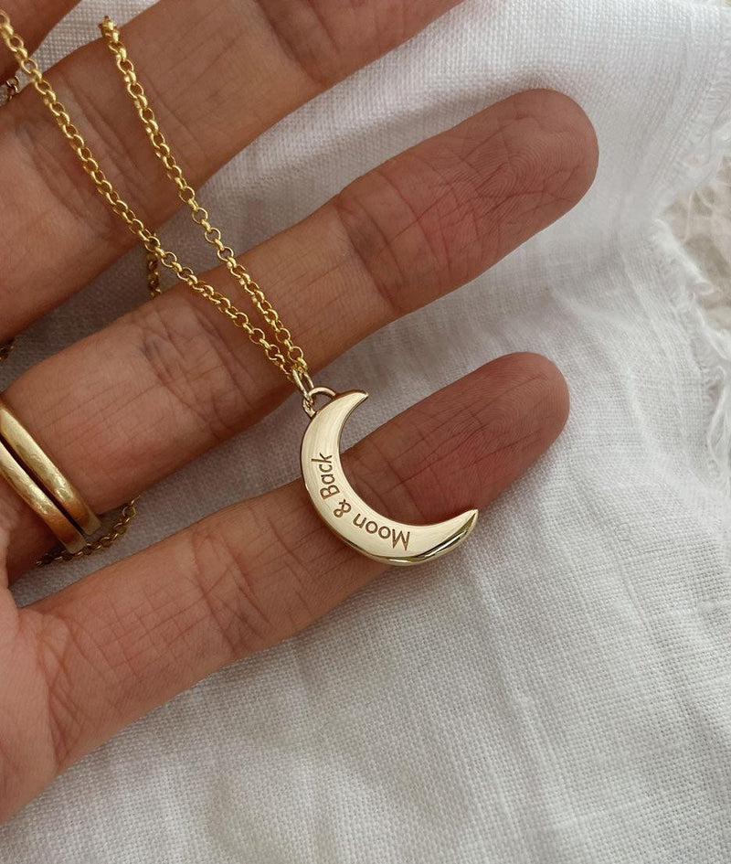 Crescent Moon Pendant (without chain) - RUUSK