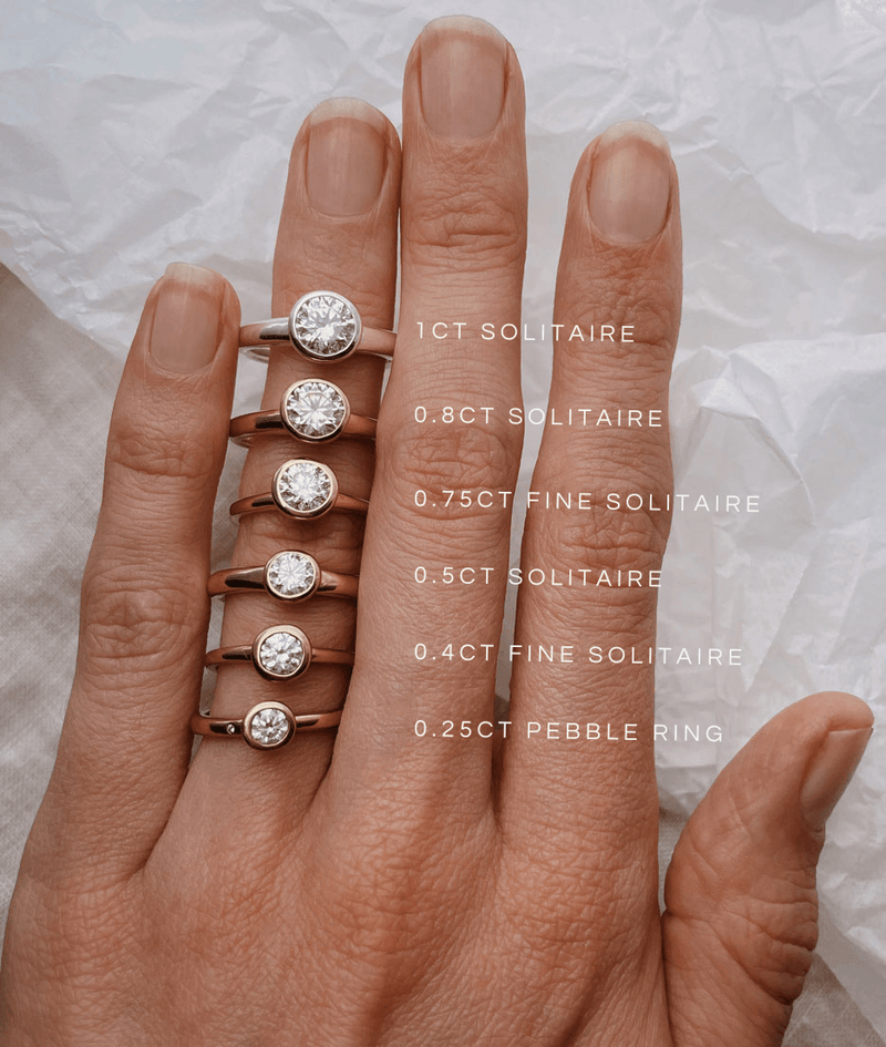 Solitaire Diamond Ring RUUSK jewellery