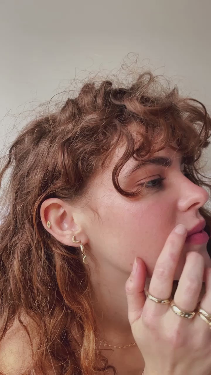 Load video: Star-dust Stud earrings